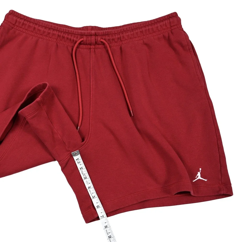 Jordan Sweat Shorts Mens 2XL Red Fleece Jumpman Lounge Pockets FV7285-687 Casual